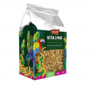 Vitaline Mealybug larvae for parrots and exotic birds (ZVP-4215) 80g
