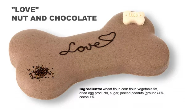 TORT DLA PSA LOVE ORZECHOWO - CZEKOLADOWY*250G