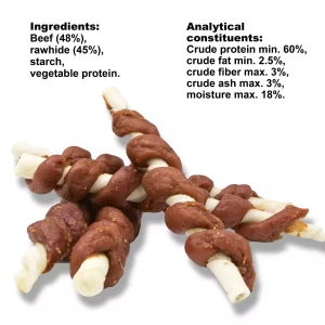 skin sticks covered with beef paste (HM-8161) 500g