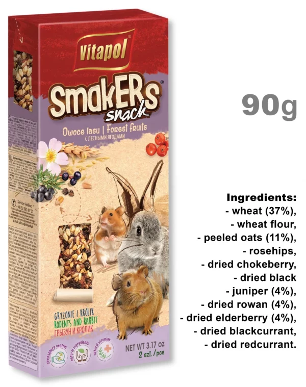 Forest fruit treats for rodents 90g