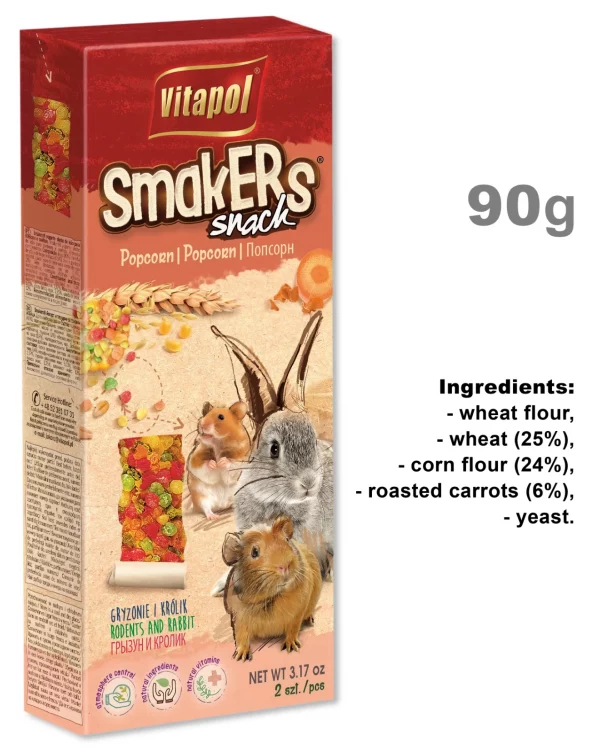 Snack for rodents popcorn 90g