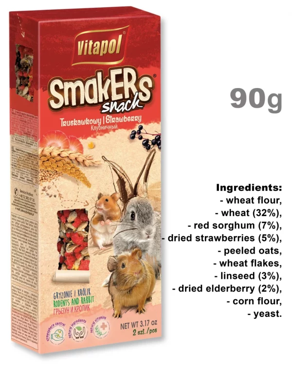 Strawberry Treats for Rodents 90g