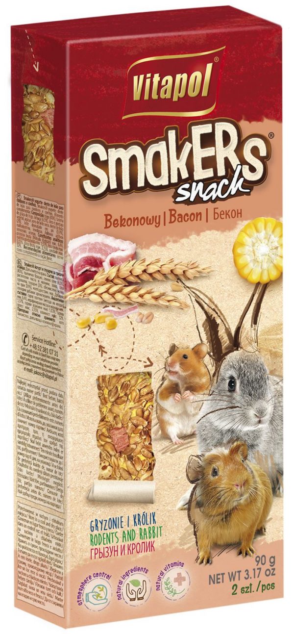 Bacon treats for rodents 90g